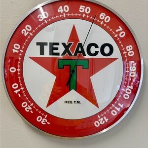 Texaco Star Thermometer Wall Decor